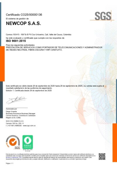 Certificacion ISO